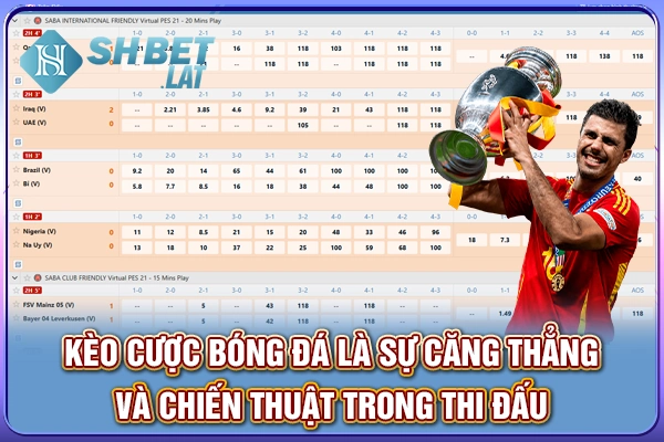 Kèo cược bóng đá là sự căng thẳng và chiến thuật trong thi đấu Kèo cược bóng đá là sự căng thẳng và chiến thuật trong thi đấu